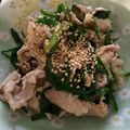 ユーロン's cooksnap of when they made しゃぶしゃぶ豚とニラの 中華風からし和え.
