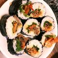 りべザル's cooksnap of when they made 我が家の恵方巻②肉星人に捧げる焼肉ロール.
