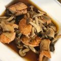 borsch's cooksnap of when they made 鮭としめじのバターポン酢炒め.