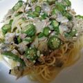 白なめこ's cooksnap of when they made あさりとオクラの冷製パスタ.