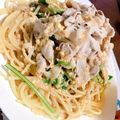 papipapi☆'s cooksnap of when they made めっちゃ簡単‼︎ごまだれ冷しゃぶパスタ☆.