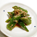 ちえぞ〜's cooksnap of when they made めんつゆで簡単副菜☆オクラのごま和え.