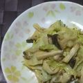 みがつくひと's cooksnap of when they made 包丁いらずで簡単♪エリンギとキャベツ炒め.