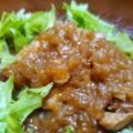 ☆吉宗☆'s cooksnap of when they made 鶏もも肉で簡単ステーキ！　オニオンソース.