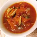 haruyomi's cooksnap of when they made 簡単！サラダチキンの食べるトマトスープ.