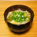 Asato★'s cooksnap of when they made みょうがとえのきの辛子味噌汁(^^♪.