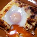TGTG's cooksnap of when they made 目玉焼きトースト　トースター.