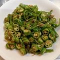 クックH5FJ60☆'s cooksnap of when they made ピーマンとオクラのおかか炒め.