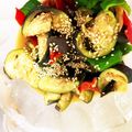 beroneete's cooksnap of when they made 茄子とピーマンのチンジャオロース風.