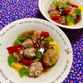 ふたごゆき's cooksnap of when they made レンジだけで♪肉団子とピーマンの甘酢あん.