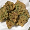 ウエボ's cooksnap of when they made ゴーヤと豚肉の天ぷら.