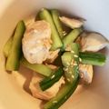 はぎまり's cooksnap of when they made キュウリと鶏肉の中華炒め❤️.
