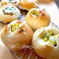 YUH♡ママ's cooksnap of when they made ごまおさつパン.