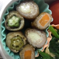 kana9v7's cooksnap of when they made 簡単なのに可愛い♡おくらと人参の肉巻き.