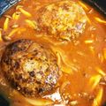 ハムライス's cooksnap of when they made 煮込みハンバーグ.