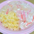 ayuteddy's cooksnap of when they made カニかまあんかけチャーハン.