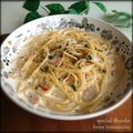 ともみろ's cooksnap of when they made 簡単♡ｶﾙﾎﾞﾅｰﾗ風ｸﾘｰﾑﾊﾟｽﾀ.