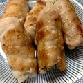 okeihaaan's cooksnap of when they made 長芋と三つ葉の豚バラ巻き焼き☆レモン添え.