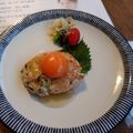 kazooco's cooksnap of when they made 十五夜に！豆腐ハンバーグ　卵黄のせ.