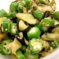 赤ぎん's cooksnap of when they made 茄子とオクラの酢味噌和え.