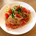 ◯白玉◯'s cooksnap of when they made 美肌に！トマトの和風冷製パスタ.