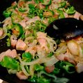 eco0w0's cooksnap of when they made ツナとベーコンの和風スパゲティ.