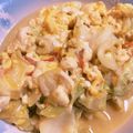 カメ姫☆'s cooksnap of when they made 簡単節約時短！豆腐とキャベツの玉子とじ.