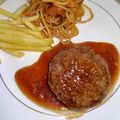 大魔女's cooksnap of when they made 絶品♪　きのこソースのハンバーグ.
