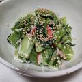 fu♪♪'s cooksnap of when they made ●もう1品！小松菜のカニカマヨネーズ和え.