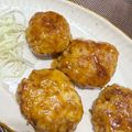 mina4☆'s cooksnap of when they made えのき入り！鶏むね肉つくねの中華照り焼き.