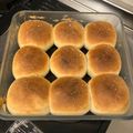 おやっさんX's cooksnap of when they made 作業時間は5分だけ！捏ねないパン♪塩パン.