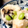 agoagoago's cooksnap of when they made おにぎり朝食☆枝豆と塩昆布のおにぎり.