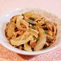 Richland☆Y's cooksnap of when they made 豚肉とえのきのポン酢炒め.