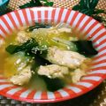 クックI7I5L1☆'s cooksnap of when they made チンゲン菜のスープ.