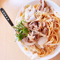 じゅり✩'s cooksnap of when they made 白菜とサバ缶の和風パスタ.