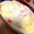 ムーヒツジ's cooksnap of when they made 簡単！オムライスに☆かけシチュー♪.