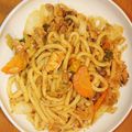 ふうとう's cooksnap of when they made ちゃんちゃん焼きの余りで焼きうどん.