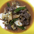 ごはんのじかん's cooksnap of when they made 牛肉とキャベツと長ネギのみそダレ炒め.
