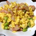 うちこもも's cooksnap of when they made お弁当に♪簡単えびたまごの塩麹炒め.