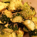 meg1518's cooksnap of when they made アボカドときゅうりのわさび醤油和え.