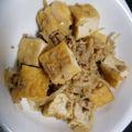 Dahyana's cooksnap of when they made 肉みそで(^^)厚揚げ炒め.
