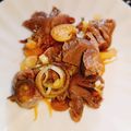 クックMKFJN1☆'s cooksnap of when they made 砂肝とみょうがの柚子胡椒ぽん酢.