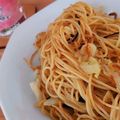 クックVMQG4K☆'s cooksnap of when they made 小エビとキャベツのパスタ.