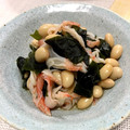 フジぽん's cooksnap of when they made 大豆とカニカマとワカメの煮物.