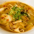 たけはぐ's cooksnap of when they made 真っ赤なピリ辛キムチ豆乳うどん.