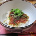 京のわんこ's cooksnap of when they made ＊まぐろのづけ丼.