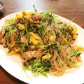 梨にゃんこ's cooksnap of when they made 豆苗と春雨の中華卵炒め.