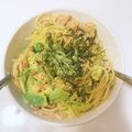 ぶっきいのめも's cooksnap of when they made 簡単ランチ！納豆ツナとアボカドのパスタ.