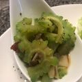 はたみぽたん's cooksnap of when they made レンチン♪ゴーヤときのこのサッパリ梅和え.