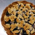 お菓子と女大工's cooksnap of when they made ブルーベリー・クランブルチーズタルト.